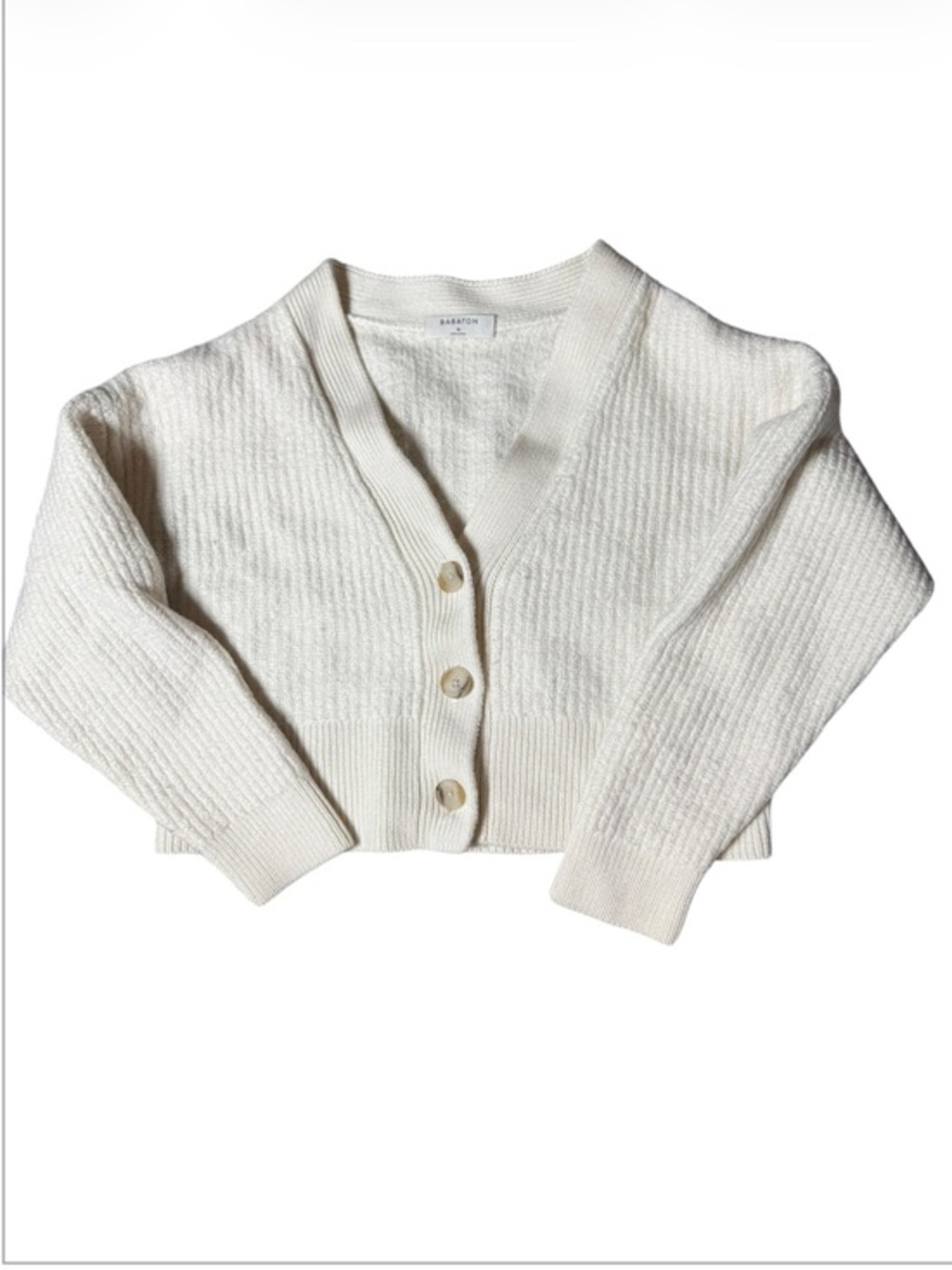 Babaton Aritzia Wool Cardigan Cropped Sweater